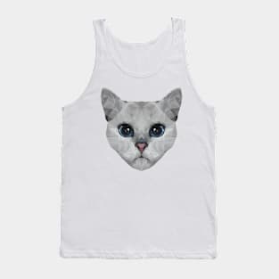 White cat Tank Top